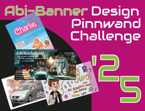 Abi-Banner Design Pinnwand Challenge 2025